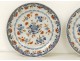 Dishes bowls pair porcelain flowers gilding eighteenth century China