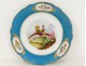 Assiette porcelaine de Paris faisan poule fleurs Napoléon III XIXème siècle