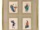 Tableau chinois papier de riz personnages femmes mandarin XIXème siècle