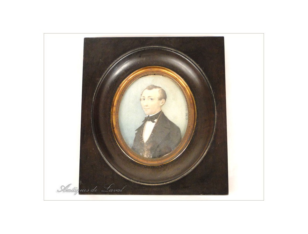 Painted miniature, Portrait of a Notable, 19th