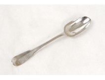 Petite cuillère argent massif Fermiers Généraux silver spoon XVIIIè siècle