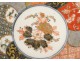 Assiette porcelaine Imari Japon fleurs chrysanthème dorure XIXème siècle