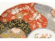 Assiette porcelaine Imari Japon fleurs chrysanthème dorure XIXème siècle