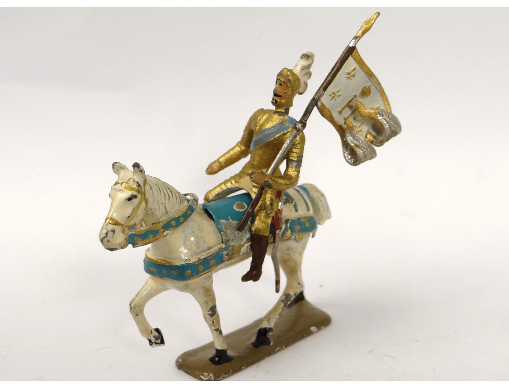 Lot 13 soldats plomb polychrome Henri IV cavalier fantassins CBG Paris XXè