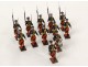 Lot 12 soldats plomb polychrome Gardes Républicains Français CBG Paris XXè