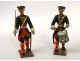 Lot 12 soldats plomb polychrome Gardes Républicains Français CBG Paris XXè