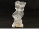 Statuette cristal Lalique France Faune femme satyre crystal glass XXème