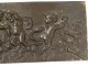 Sculpture bas-relief bronze putti angelots boucs Clodion cadre doré XIXème