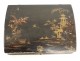 Box wig Louis XV lacquered wooden pagoda Chinese decor XVIII landscape