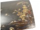 Box wig Louis XV lacquered wooden pagoda Chinese decor XVIII landscape