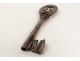 Clef old wrought iron ancient castle key eighteenth century