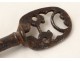 Clef old wrought iron ancient castle key eighteenth century