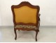 Fauteuil Louis XV à la Reine chêne sculpté coquilles tapisserie XVIIIème