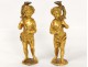 Pair sculptures cherubs cherubs Amours ormolu candelabra XIX