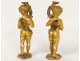 Pair sculptures cherubs cherubs Amours ormolu candelabra XIX