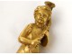 Pair sculptures cherubs cherubs Amours ormolu candelabra XIX