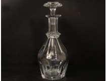 Crystal wine decanter cut France Baccarat Harcourt glass model twentieth