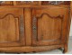 Superb buffet Louis XV carved walnut rustic wrought iron nineteenth century