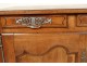 Superb buffet Louis XV carved walnut rustic wrought iron nineteenth century