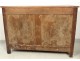 Superb buffet Louis XV carved walnut rustic wrought iron nineteenth century