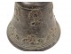 Cloche bronze airain feuillage antique french bell XVIIème siècle