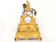 Ormolu clock Emperor Napoleon Empire XIXth capitulation of Ulm