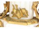 Pair of gilt bronze putti candelabras Amours marble trophy NapIII 19th