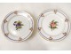 Service vaisselle 29 pièces porcelaine Paris assiettes botanique fleurs 19è