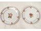 Service vaisselle 29 pièces porcelaine Paris assiettes botanique fleurs 19è