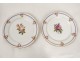 Service vaisselle 29 pièces porcelaine Paris assiettes botanique fleurs 19è