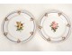 Service vaisselle 29 pièces porcelaine Paris assiettes botanique fleurs 19è