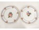 Service vaisselle 29 pièces porcelaine Paris assiettes botanique fleurs 19è