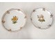 Service vaisselle 29 pièces porcelaine Paris assiettes botanique fleurs 19è