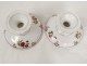 Service vaisselle 29 pièces porcelaine Paris assiettes botanique fleurs 19è