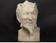 Beautiful marble bust sculpture Carrara satyr wildlife nineteenth century