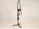 Andiron wrought iron antique eighteenth century