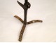 Andiron wrought iron antique eighteenth century