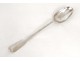 Cuillère à ragoût argent massif Fermiers Généraux silver spoon 186gr XVIIIè