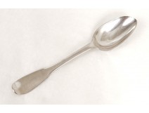 Cuillère argent massif Fermiers Généraux sterling silver spoon 66gr XVIIIè