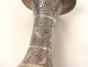 Tambourine taarija derbouka silver flowers Morocco Maghreb North twentieth