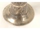 Tambourine taarija derbouka silver flowers Morocco Maghreb North twentieth