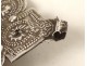 Sterling silver pendant talisman Foulet Khamsa Fatma Morocco Maghreb XIX