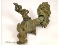 Faucet bronze, decor God Triton Conch, 19th