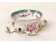 Salière porcelaine Meissen Allemagne fleurs angelots putti XIXème siècle