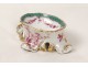 Salière porcelaine Meissen Allemagne fleurs angelots putti XIXème siècle