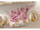 Salière porcelaine Meissen Allemagne fleurs angelots putti XIXème siècle