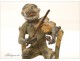 Vienna Bronze or Lead Scientist at the Nuremberg Monkey violin, XIX