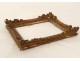 Small gilded carved wood antique flowers frame Regency frame eighteenth century