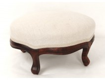 Rosewood carved wooden footrest nineteenth century Napoleon III