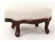 Rosewood carved wooden footrest nineteenth century Napoleon III